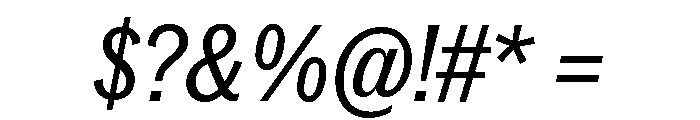 Neue York Italic 19 Font OTHER CHARS