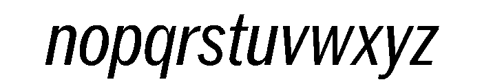 Neue York Italic 19 Font LOWERCASE