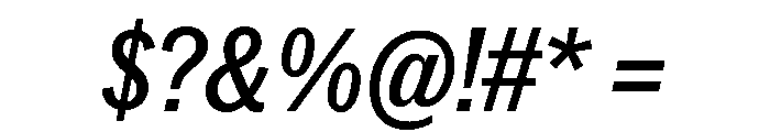 Neue York Italic 20 Font OTHER CHARS
