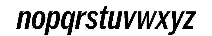 Neue York Italic 21 Font LOWERCASE