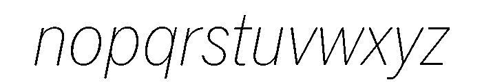 Neue York Italic 9 Font LOWERCASE