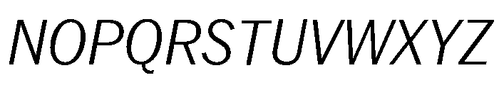 Neue York Narrow Italic 2 Font UPPERCASE