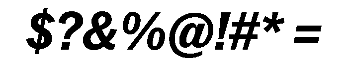 Neue York Narrow Italic 6 Font OTHER CHARS