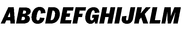 Neue York Narrow Italic 8 Font UPPERCASE
