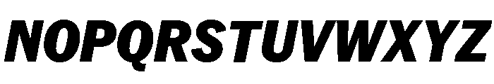 Neue York Narrow Italic 8 Font UPPERCASE