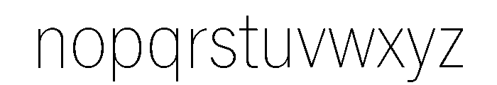 Neue York Narrow Thin Narrow Italic Font LOWERCASE