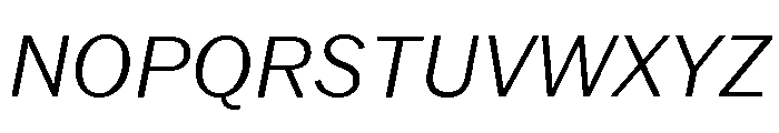 Neue York Normal Italic 2 Font UPPERCASE