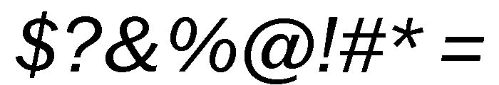 Neue York Normal Italic 3 Font OTHER CHARS