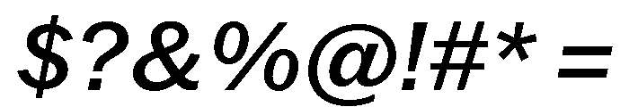 Neue York Normal Italic 4 Font OTHER CHARS