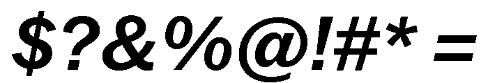 Neue York Normal Italic 5 Font OTHER CHARS