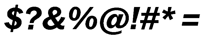 Neue York Normal Italic 6 Font OTHER CHARS