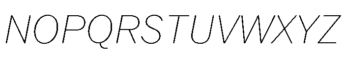 Neue York Normal Italic Font UPPERCASE