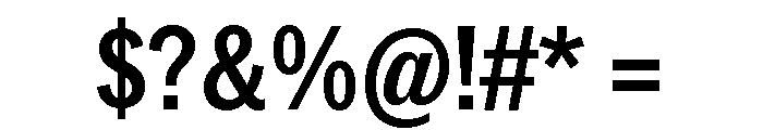 Neue York Semibold Condensed Italic Font OTHER CHARS