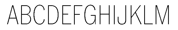 Neue York Thin Condensed Italic Font UPPERCASE