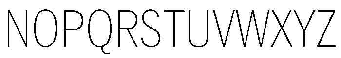 Neue York Thin Condensed Italic Font UPPERCASE