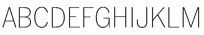 Neue York Thin Narrow Italic Font UPPERCASE