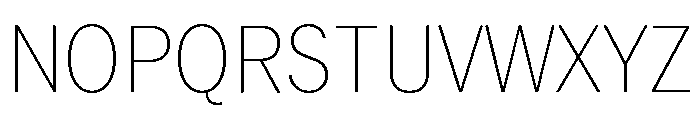 Neue York Thin Narrow Italic Font UPPERCASE