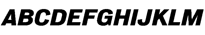 NeuemoderneGrotesk BlackItalic Font UPPERCASE