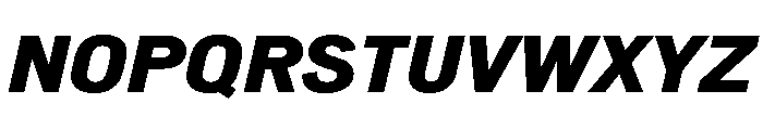 NeuemoderneGrotesk BlackItalic Font UPPERCASE