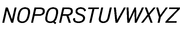 NeuemoderneGrotesk Italic Font UPPERCASE