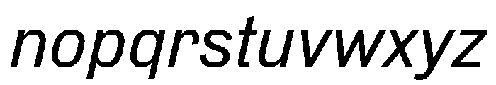 NeuemoderneGrotesk Italic Font LOWERCASE