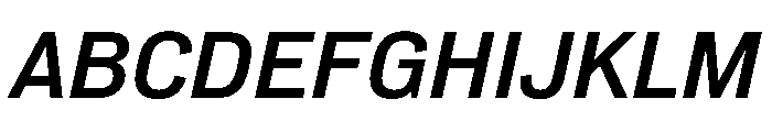 NeuemoderneGrotesk MediumItalic Font UPPERCASE