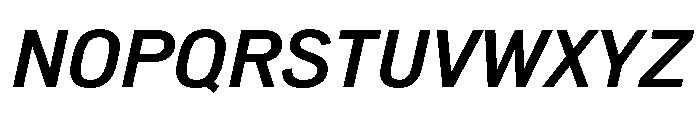 NeuemoderneGrotesk MediumItalic Font UPPERCASE