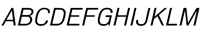 NeuemoderneGrotesk NormalItalic Font UPPERCASE