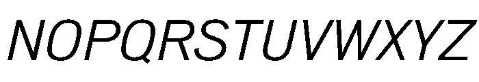 NeuemoderneGrotesk NormalItalic Font UPPERCASE