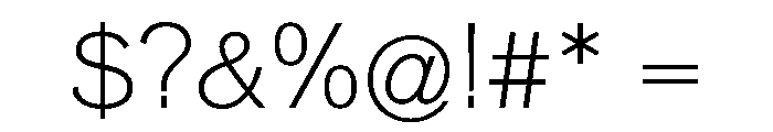 NeuemoderneGrotesk Thin Font OTHER CHARS