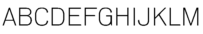 NeuemoderneGrotesk Thin Font UPPERCASE