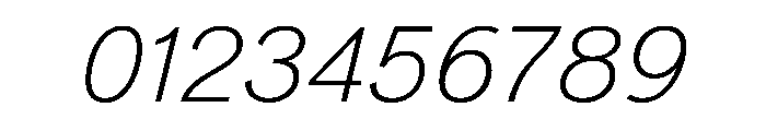 NeuemoderneGrotesk ThinItalic Font OTHER CHARS