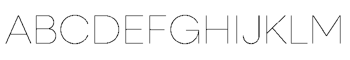 NeulisNeue Hairline Font UPPERCASE