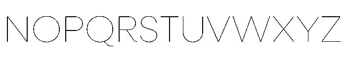 NeulisNeue Hairline Font UPPERCASE