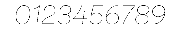 NeulisNeue HairlineItalic Font OTHER CHARS