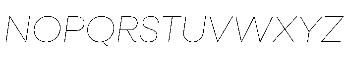NeulisNeue HairlineItalic Font UPPERCASE