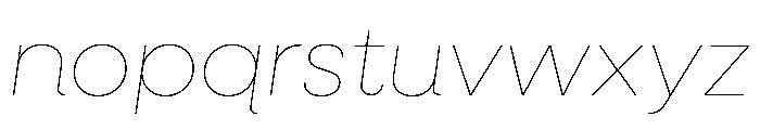 NeulisNeue HairlineItalic Font LOWERCASE