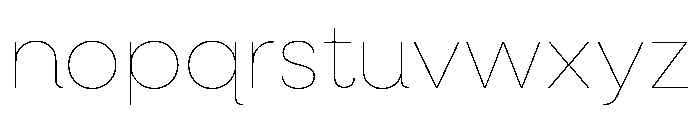 NeulisNeue Hairline Font LOWERCASE