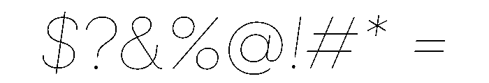 NeulisNeue VariableItalic Font OTHER CHARS