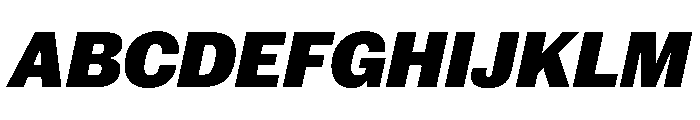 New Doric Black Italic Font UPPERCASE