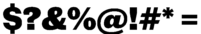 New Doric Black Font OTHER CHARS