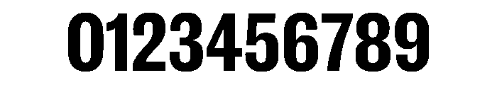 New Doric Condensed Bold Font OTHER CHARS