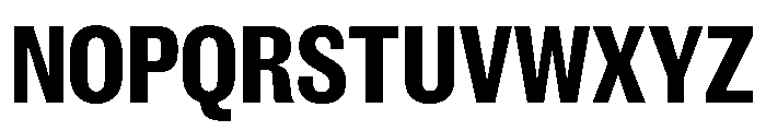 New Doric Condensed Bold Font UPPERCASE