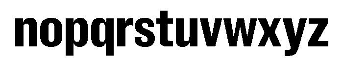 New Doric Condensed Bold Font LOWERCASE