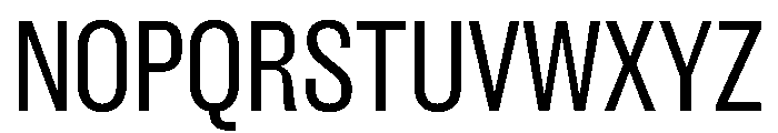 New Doric Condensed Regular Font UPPERCASE