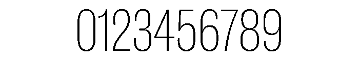 New Doric Condensed Thin Font OTHER CHARS