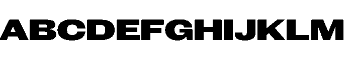 New Doric Extended Black Font UPPERCASE