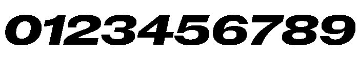 New Doric Extended Extrabold Italic Font OTHER CHARS