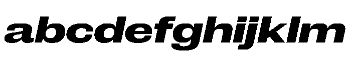 New Doric Extended Extrabold Italic FONT