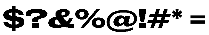 New Doric Extended Extrabold Font OTHER CHARS